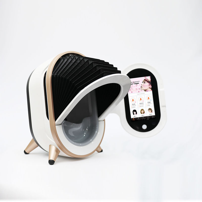 Beauty Salon Phân tích máy quét da 51 * 47 * 66cm Kích thước 64g Không gian đĩa cứng